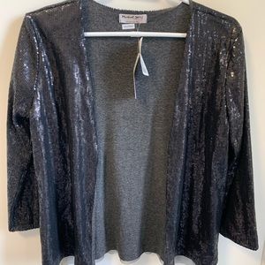 Michael Stars black sequined shirt